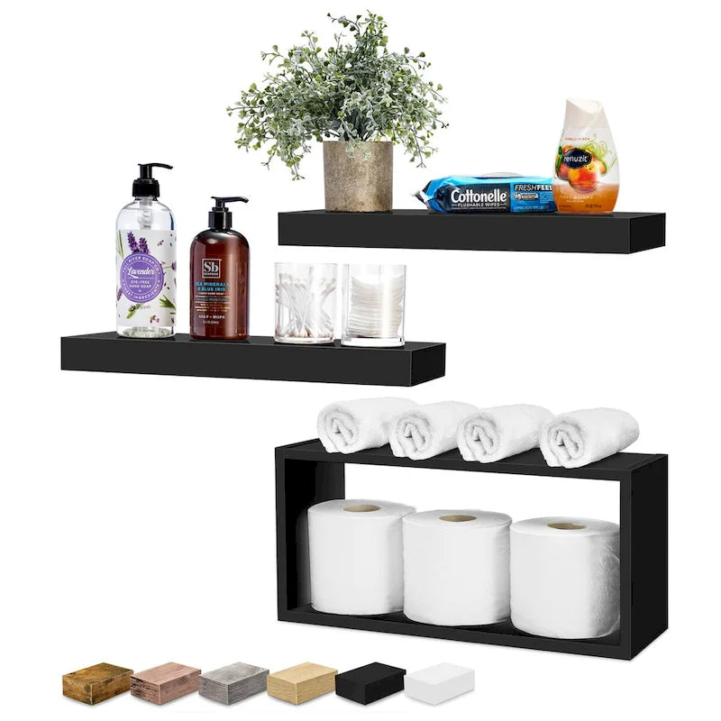  Floating Shelves for Wall Set of 3 - 16L X 5.5W X 7.75H