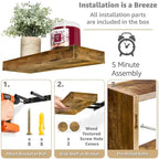 Floating Shelves for Wall - 16L X 5.5W X 7.75H
