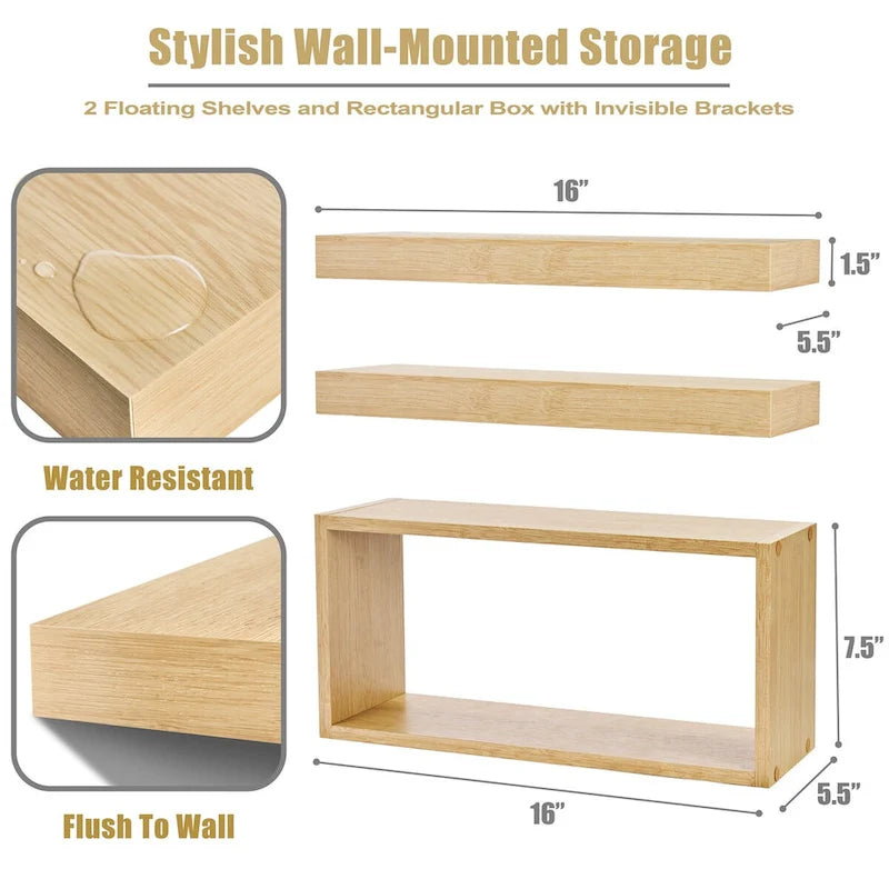 Floating Shelves for Wall - 16L X 5.5W X 7.75H