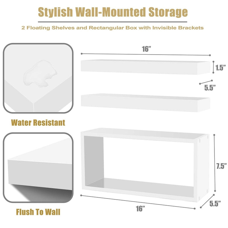 Floating Shelves for Wall - 16L X 5.5W X 7.75H