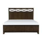 Modern Contemporary Dark Brown Bedroom Bed Nightstand Chest