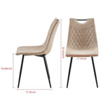 Dining Table Metal Leg Mid-century Dining Table for 4-6 people With MDF Table Top, Pedestal Dining Table