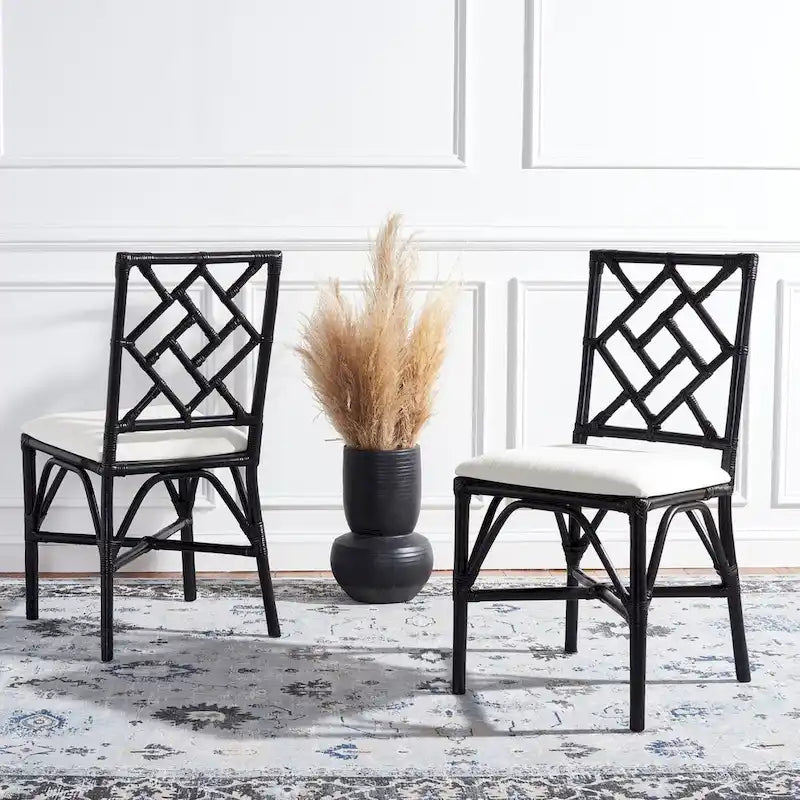 Rattan Accent Chair with Cushion