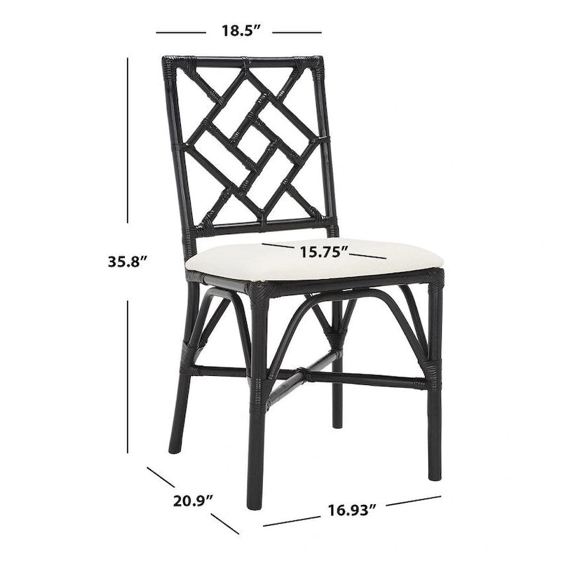 Rattan Accent Chair with Cushion