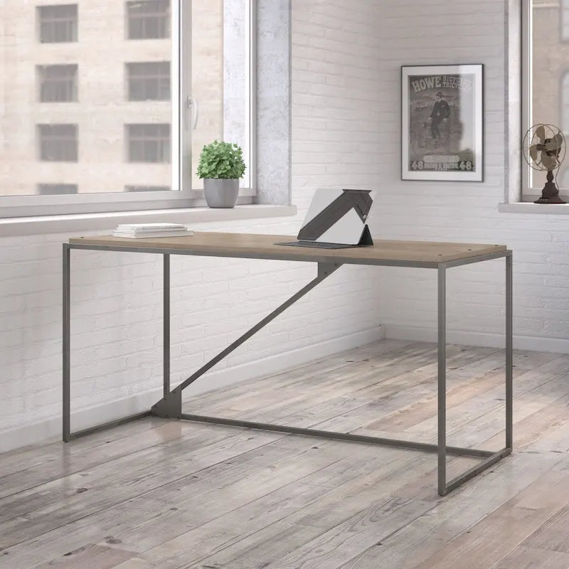 Bush Furniture Refinery 62W Industrial Desk, Large Home Office Desk